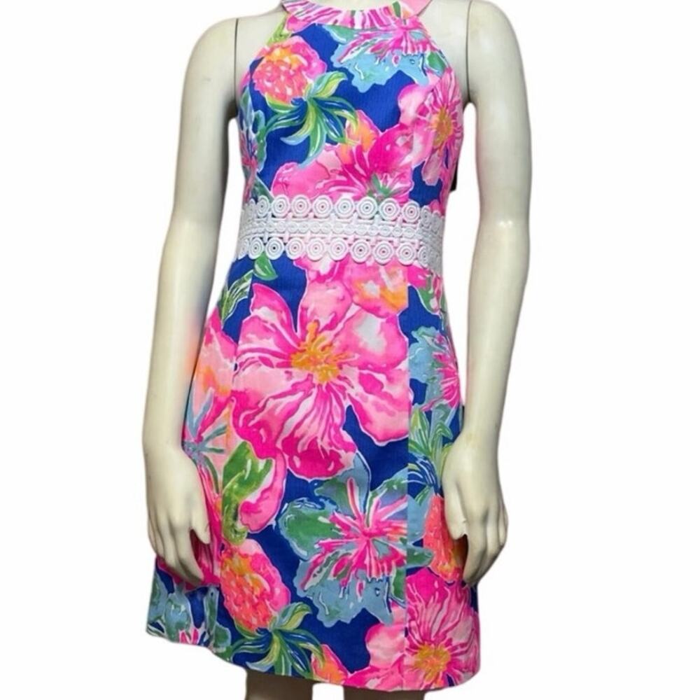 Lilly Pulitzer Ashlyn Jungle Utopia Floral Preppy Resort Sleeveless Shift Dress